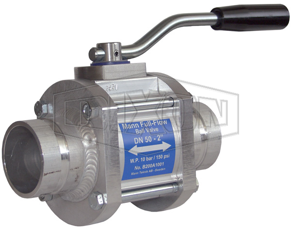 Mann-Tek One-Way Full Flow Ball Valve Grooved